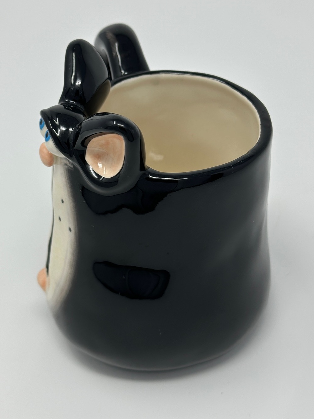 Vintage Cat-Shaped Ceramic black cat Mug - Picture 3 of 8